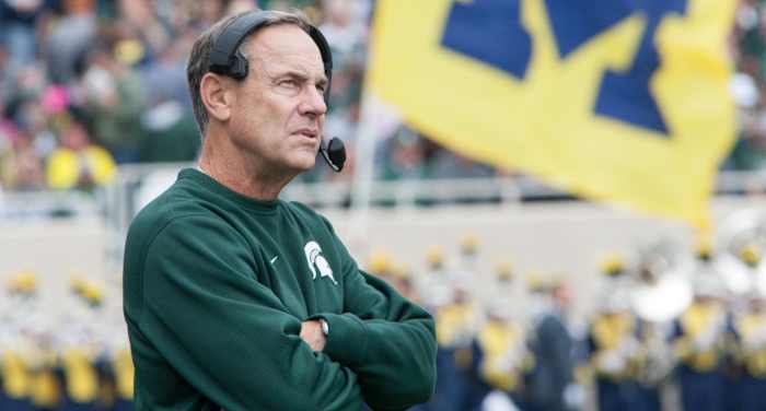 Mark Dantonio vs. UM (PHOTO: Duffy Carpenter)
